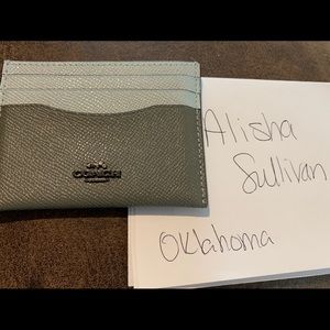 Coach leader card holder